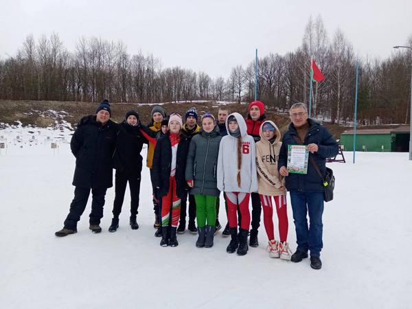 Команда Белыничского района заняла 3 место по лыжным гонкам