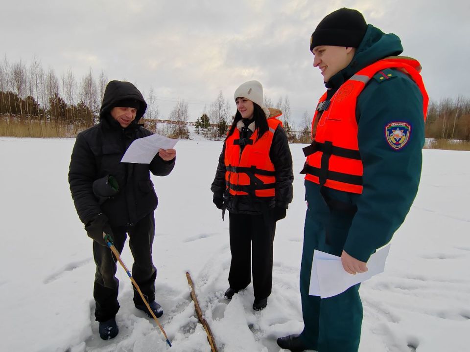 В Белыничском районе проходят рейды по зимним водоёмам
