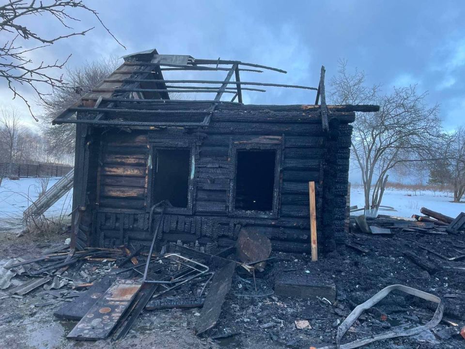 В Белыничском районе горел дом