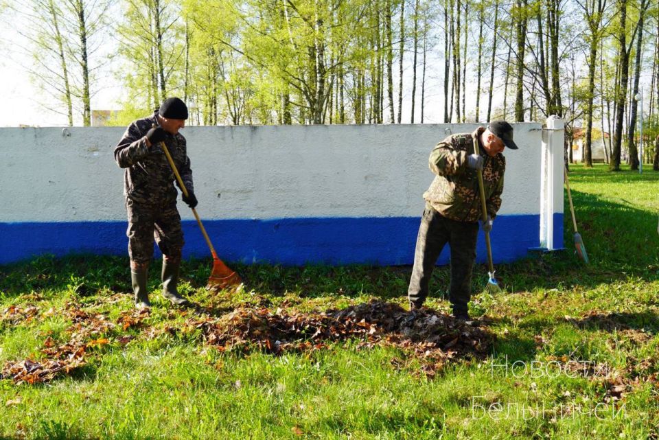 В Белыничском районе кипят работы по наведению порядка в рамках республиканского субботника