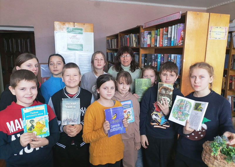 Школьники посетили Кудинскую сельскую библиотеку