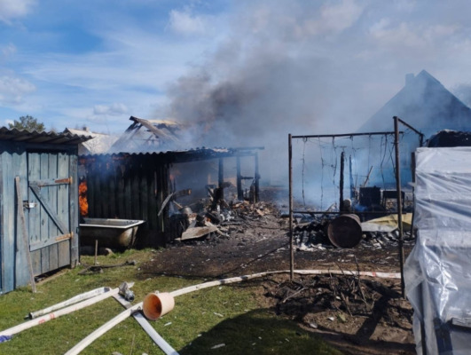 В Белыничском районе произошел серьезный пожар