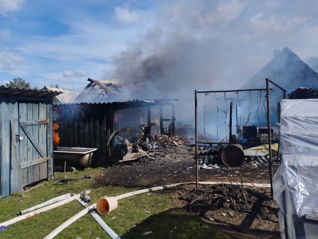 В Белыничском районе произошел серьезный пожар