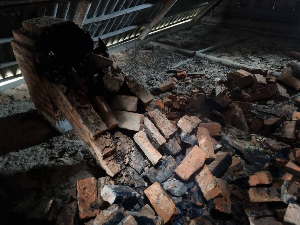 В Белыничском районе горел жилой дом