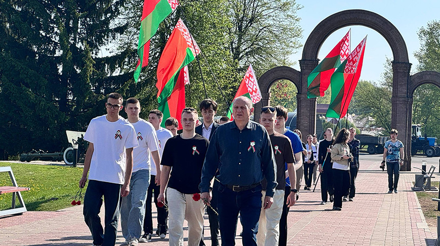 Белорусско-российский автопробег к 9 Мая стартовал в Могилеве