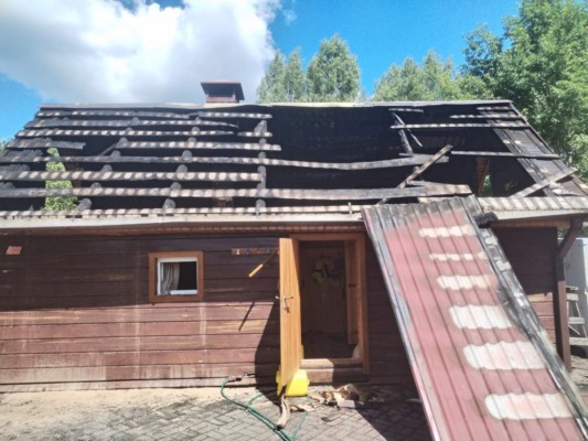 В Белыничском районе произошел пожар